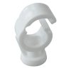 clip lock pipe clips p100 single white